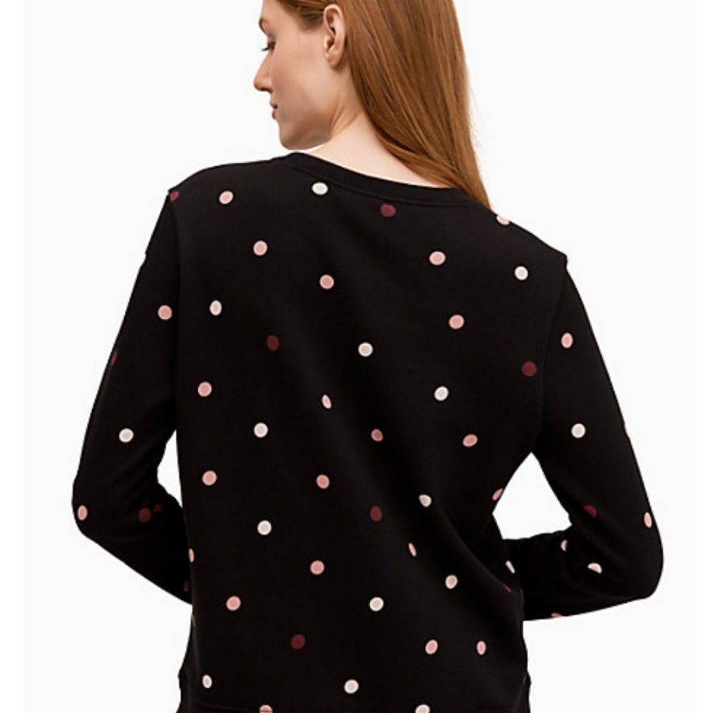 kate spade bakery dot logo sweatshirt size m nwot - Picture 2 of 3